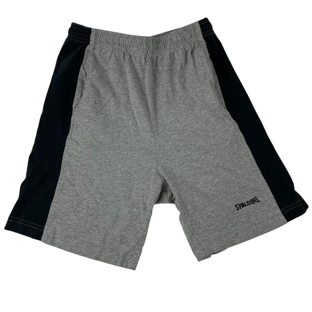 Vintage Gym Boxing Workout Gym Spalding Gray Black 90s Shorts Size Small